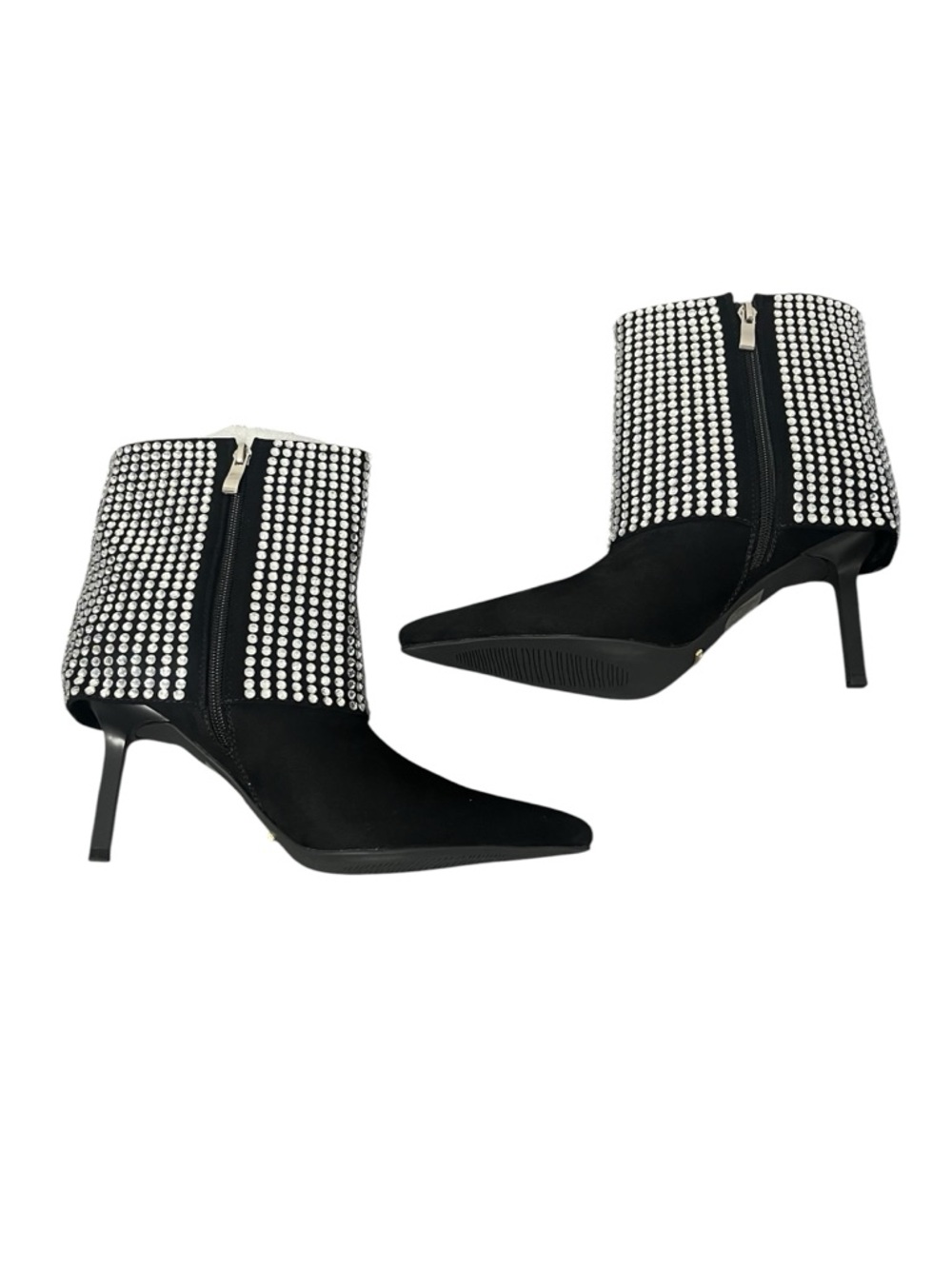 BILLINI VANYA Crystal Foldover Ankle Boots Women’s US 8 EU 39 Heeled
